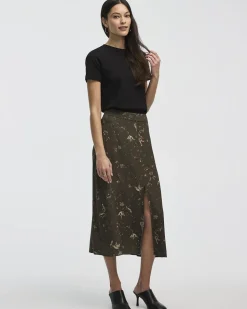 A-Line Midi Skirt