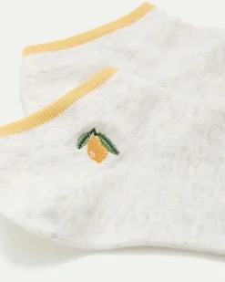 Anklet Socks with Lemon at Hem