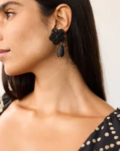 Beaded Floral Earrings