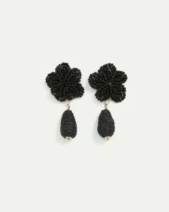 Beaded Floral Earrings