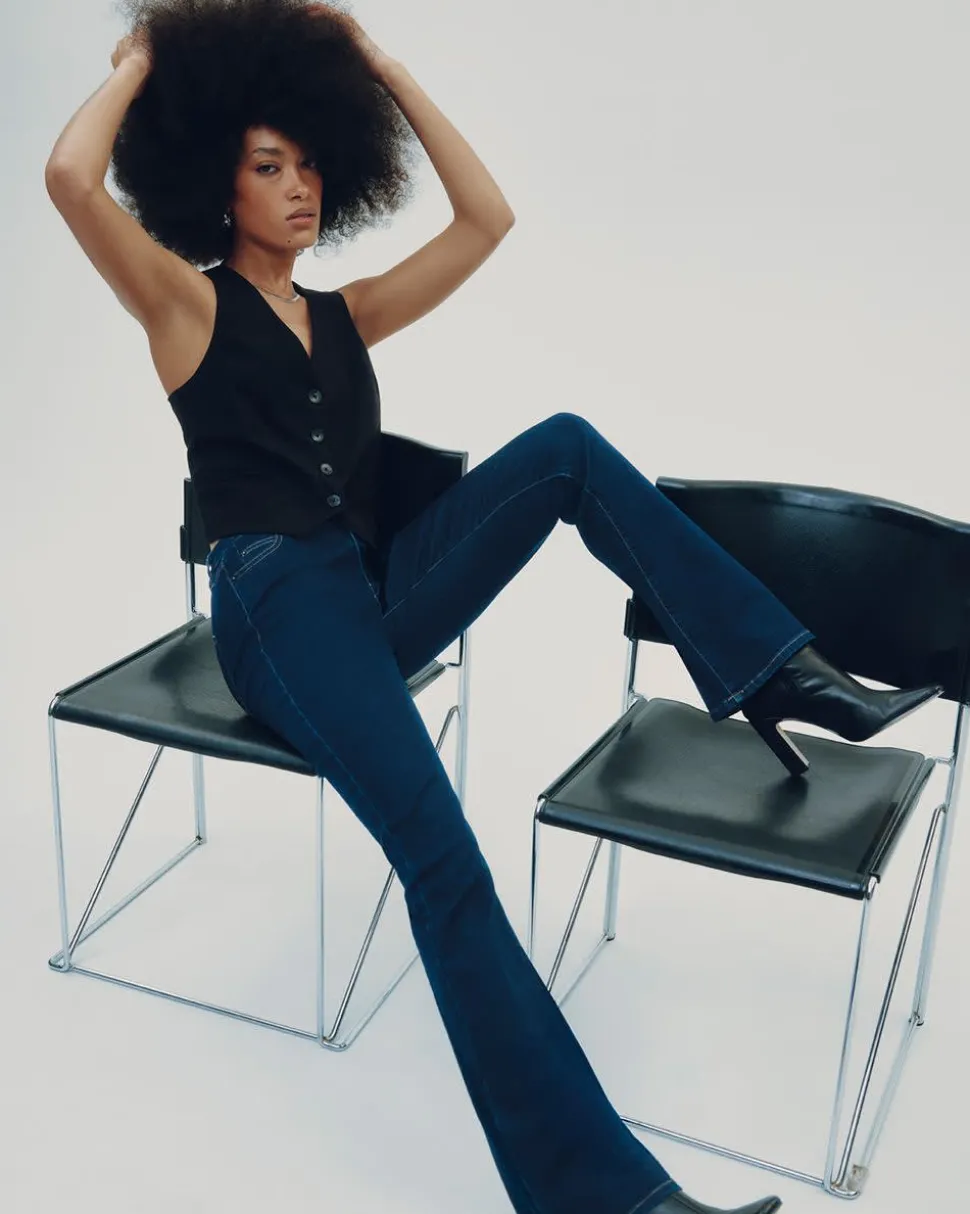 Boot-Leg Mid-Rise Jean