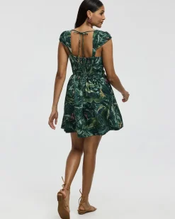 Cap-Sleeve Mini Dress with Square Neckline - Toni Fifi. x Reitmans