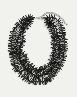 Coral-Effect Short Necklace