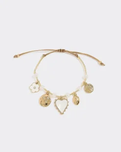 Cord Bracelet with Charms