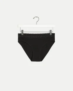 Cotton High Waist Panty with Lace