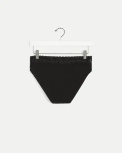 Cotton High Waist Panty with Lace