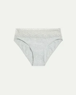 Cotton High Waist Panty with Lace
