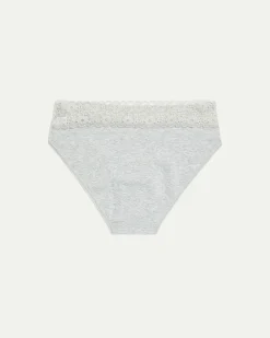 Cotton High Waist Panty with Lace