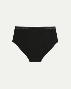 Cotton Hipster Panties with Lace Waistband - R Line