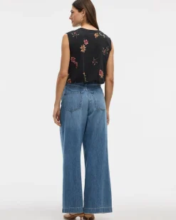 Crew-Neck Tank with Bubble Hem