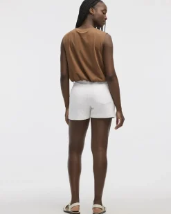 Crew-Neck Tank with Bubble Hem