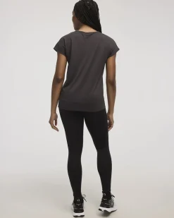Crew-Neck T-Shirt with Twisted Front - Dry-Lux (R) Hyba