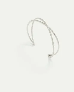 Criss-Cross Open Cuff Bracelet