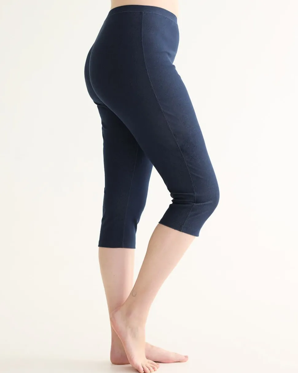 Denim Capri Legging Pants