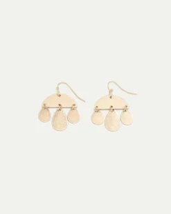 Earrings with Half-Moon Pendants