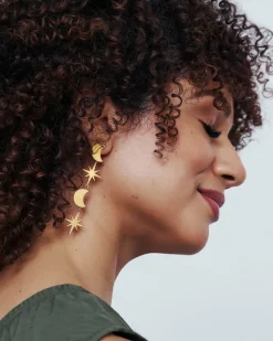 Earrings with Moon and Star Pendants - Toni Fifi. X Reitmans