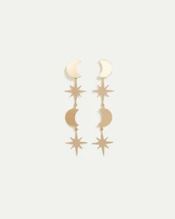 Earrings with Moon and Star Pendants - Toni Fifi. X Reitmans