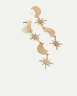 Earrings with Moon and Star Pendants - Toni Fifi. X Reitmans
