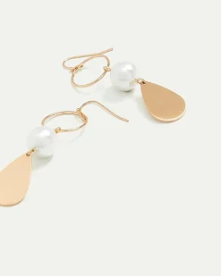 Earrings with Pearl Pendants