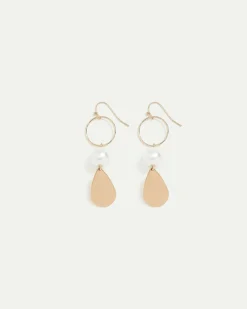 Earrings with Pearl Pendants