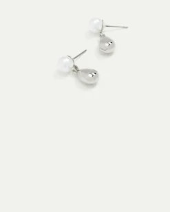Earrings with Pearl Pendants