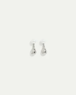Earrings with Pearl Pendants