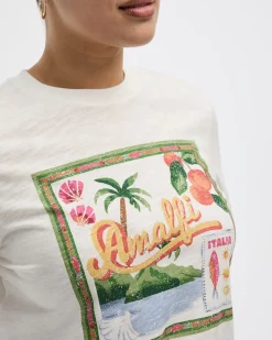 Extended-Sleeve Crew-Neck Graphic T-Shirt