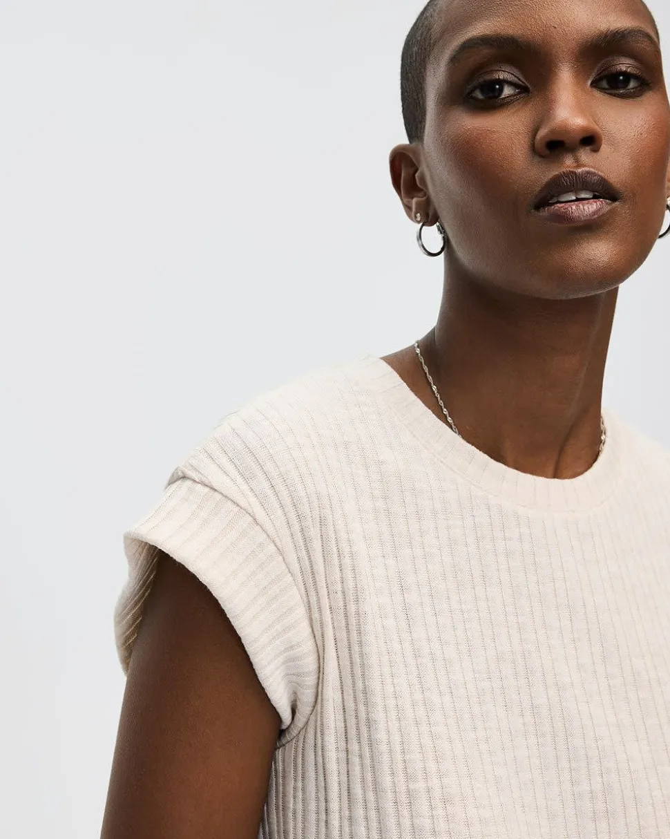Extended-Sleeve Crew-Neck T-Shirt