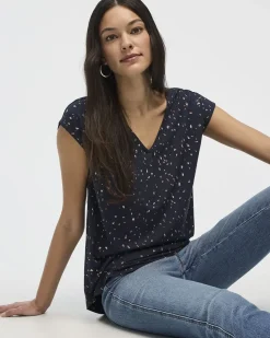 Extended-Sleeve V-Neck Tunic