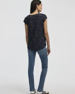 Extended-Sleeve V-Neck Tunic