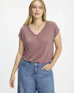 Extended-Sleeve V-Neck Tunic