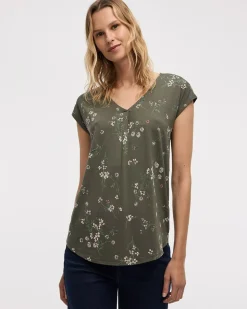 Extended-Sleeve V-Neck Tunic