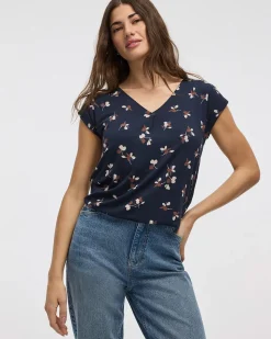 Extended-Sleeve V-Neck Tunic