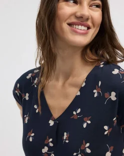 Extended-Sleeve V-Neck Tunic