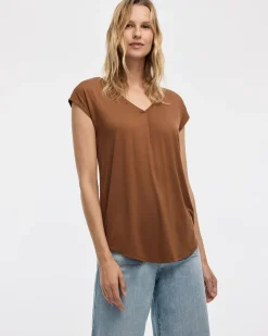 Extended-Sleeve V-Neck Tunic
