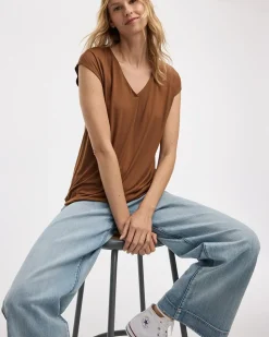 Extended-Sleeve V-Neck Tunic