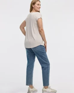 Extended-Sleeve V-Neck Tunic