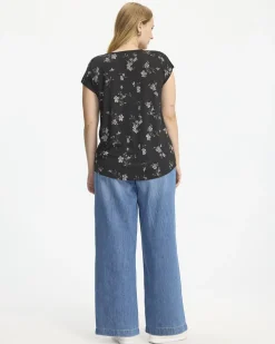 Extended-Sleeve V-Neck Tunic