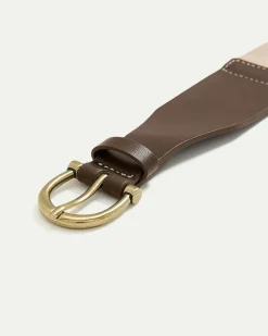 Faux Leather Elastic Belt