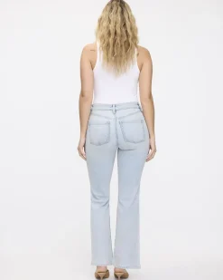Flare-Leg Mid-Rise Ankle Jean
