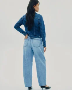 High-Rise Barrel Jeans - Tall