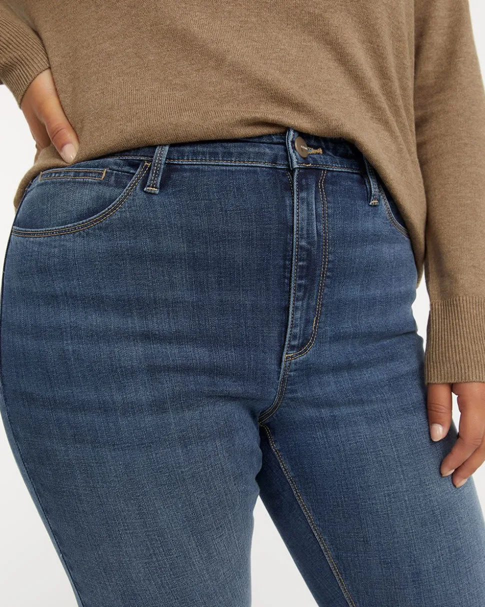 High-Rise Medium Wash Jean with Skinny Leg - The Signature (R)