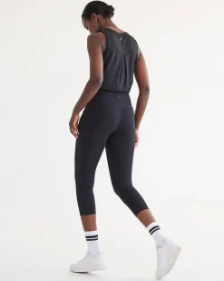 High-Rise Pulse Capri Legging with Pockets, Hyba