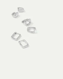 Huggie Earrings - 3 Pairs