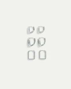Huggie Earrings - 3 Pairs