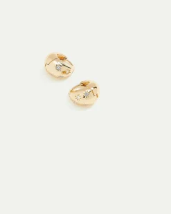 Huggie Earrings with Stars