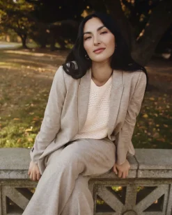 Linen Blend Blazer