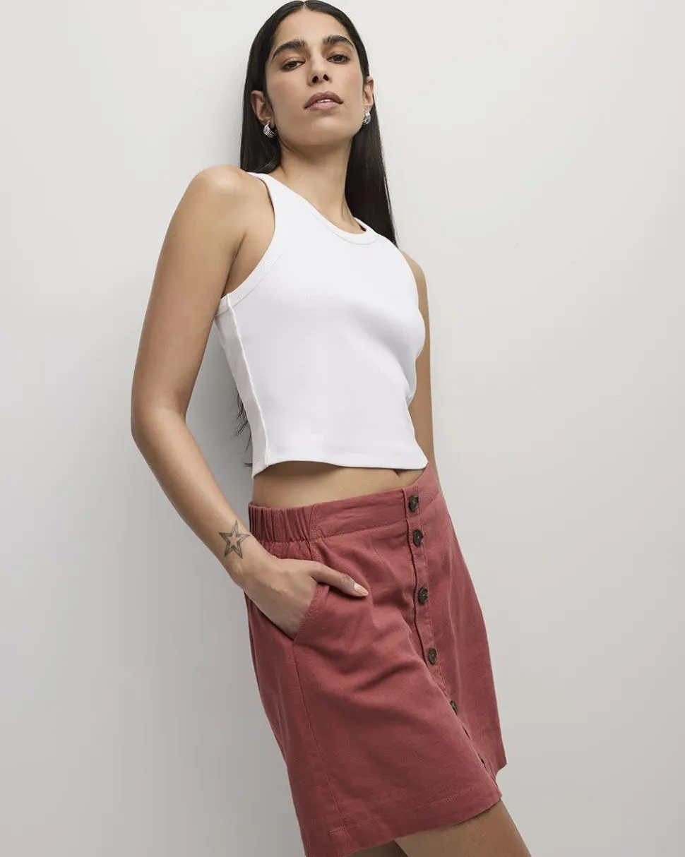 Linen Blend Skort