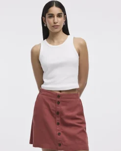 Linen Blend Skort