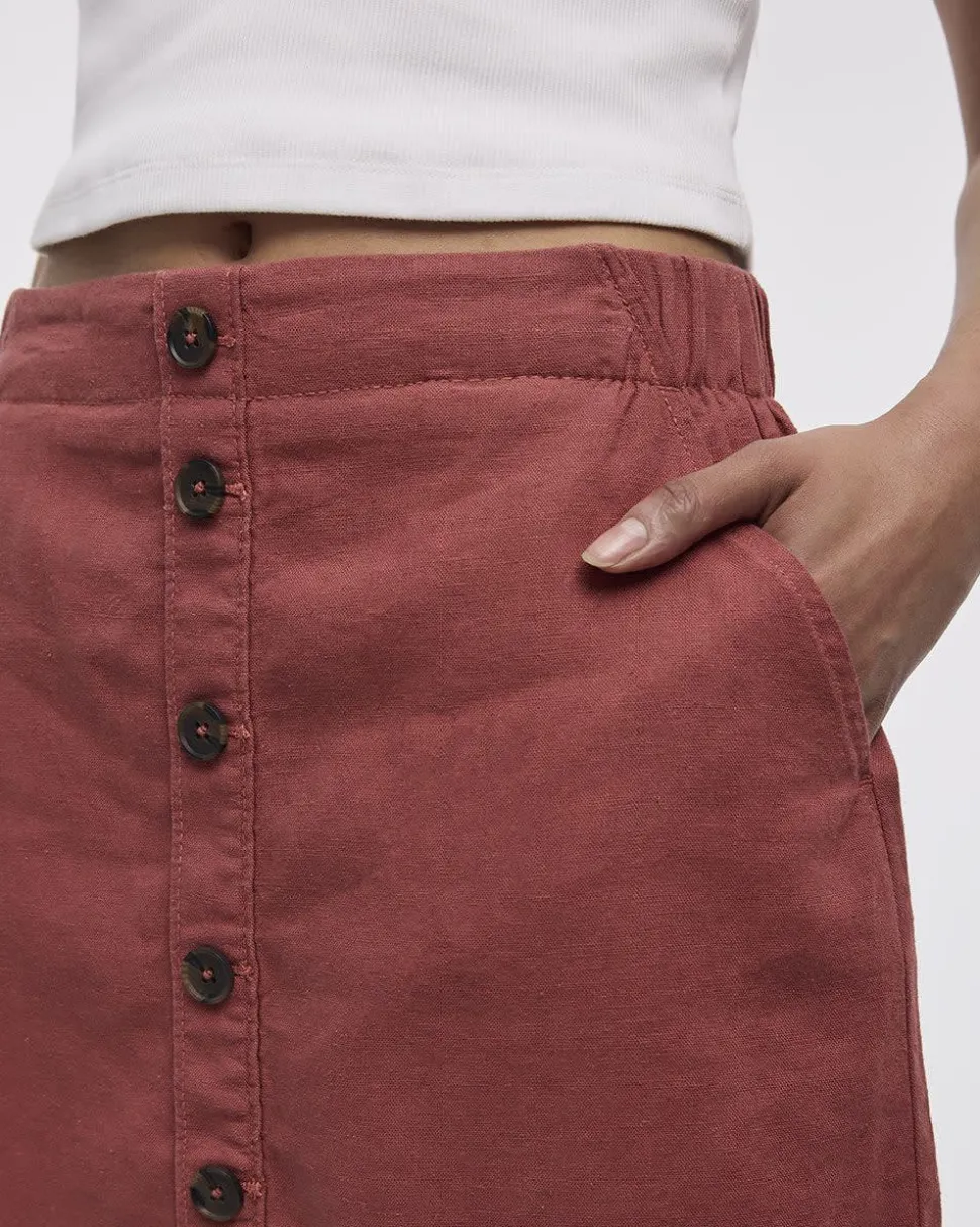 Linen Blend Skort